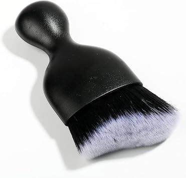 AOCISKA Car Interior Detailing Brush,Soft Bristle Cleaning Brush Car Detailing Brush Dusting Brush,Car Interior Cleaning Tool,Auto Detail Brush Car Dash Duster Brush (Black&White)