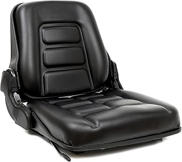Universal Forklift Seat, Tractor Seat with Adjustable Angle Back,Micro Switch and Slide,for Tractor,Excavator Skid Loader Backhoe Dozer Telehandler ZTR‘s Equipment Construction