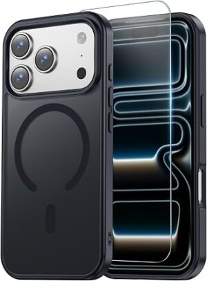 Temdan for iPhone 18 Pro Max Case/iPhone 17 Pro Max Case, Black