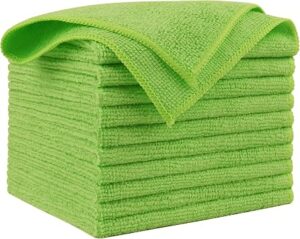 AIDEA Microfiber Cleaning Cloth, 10PK, Microfiber Towels for Cars, 12"×12"