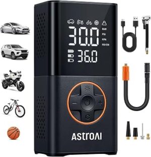 AstroAI L7 Tire Inflator Portable Air Compressor,150 PSI Cordless Bike Pump
