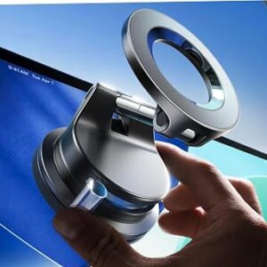 LISEN for MagSafe Car Mount [3800gf Strong Magnet&90+LBS Suction] 360° Adjustable Vacuum Magnetic Phone Holders for Your Car, for iPhone 18 Pro Max 17 16 15 Car Accessories Women Men All Smartphone