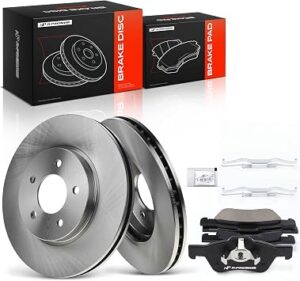 A-Premium 11.92 inch (302.8mm) Front Vented Brake Rotors & Ceramic Pads Kit