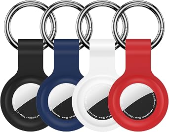 Compatible for AirTag Holder Keychain 4 Pack for Air Tag 1st&2nd Generation