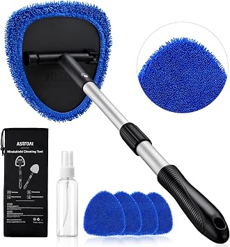 AstroAI Windshield Cleaner Tool & Car Interior Detailing Kit, Blue, 21 in